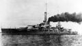 Линкор USS Nevada в ходе испытаний, 1916 г.