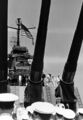 Церемония ввода в строй линкора USS New Jersey . Верфь Филадельфии, 23 мая 1943 г.