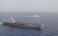 HMS Dragon и авианосец USS Nimitz