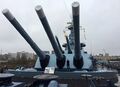 Носовые 406-мм башни линкора USS North Carolina, 2019 г.