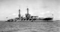 Линкор USS Oklahoma в заливе Гуантанамо на Кубе, 1 января 1920 г.