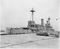USS Olympia ржавеет у причала. 1955 год