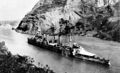 Легкий крейсер USS Omaha в Панамском канале, 1925-26 гг.