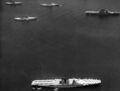 Авианосцы USS Saratoga, USS Lexington, флагман USS Pennsylvania и два линкора. Колон, Панамский канал, 27 апреля 1934 г.