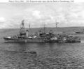 USS Pensacola во время ремонта после битвы у Тассафаронга