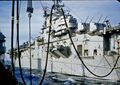 USS Princeton (CVA-37) заправляется от заправщика USS Chikaskia (AO-54). Операция в Корее. Июль 1953 год.