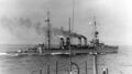 Легкий крейсер USS Raleigh в заливе Гуантанамо на Кубе, конец 1920-х гг.