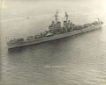Легкий крейсер USS Roanoke. Вид с воздуха