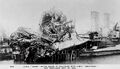 USS Shaw после столкновения с RMS Aquitania