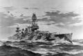 Линкор USS Texas. Рисунок Arthur Beaumont, 1934 г.