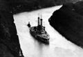 Линкор USS Texas в Панамском канале, 1919 г.