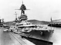 Линкор USS Texas в Панамском канале, февраль 1931 г.