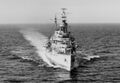 Легкий крейсер USS Trenton в Панамском заливе, 11 мая 1943 г.