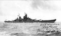 Линкор USS Wisconsin в норвежском Осло, 2 июля 1947 г..