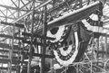 USS Harder (SS-257) на завершающем этапе подготовки перед спуском на воду