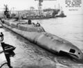Корма USS Harder (SS-257) в ходе модернизации (верфь Мар-Айленд 7 февраля 1944 года)