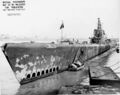 Носовая часть USS Harder (SS-257) в ходе модернизации (верфь Мар-Айленд 7 февраля 1944 года)