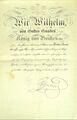 Наградные документы к Железному кресту образца 1870 года 2-го класса.