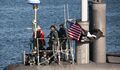 Американская атомная подводная лодка USS Jimmy Carter с Весёлым Роджером