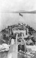 Вид на палубу и орудия USS Utah