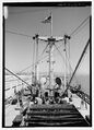 SS Red Oak Victory, вид на нос с офицерской палубы