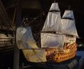 Модель корабля масштаба 1:10, музей Vasa 2010 г.