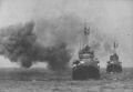 Японские эсминцы IJN Shigure и IJN Samidare в море в районе острова Бугенвиль (архипелаг Соломоновы острова) за несколько часов перед боем у Велья-Лавелья