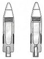 Снаряды Mark 2 (слева) Mark SD 1 (справа)