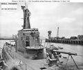 3"/50 мокрое крепление на USS Swordfish SS-193 в июне 1943 года.