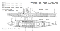 Схема попаданий в линкор IJN Yamato