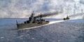 Модель IJN Yasoshima в рамках диорамы 1/700, автор Hendrik Schütte