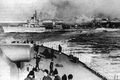 Эсминец Z-25 и миноносцы типа Elbing, Норвегия. Фото с борта Tirpitz, март 1942 г.